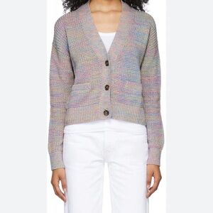 Re/Done 90s Oversized Crop Cardigan in Rainbow
Size small